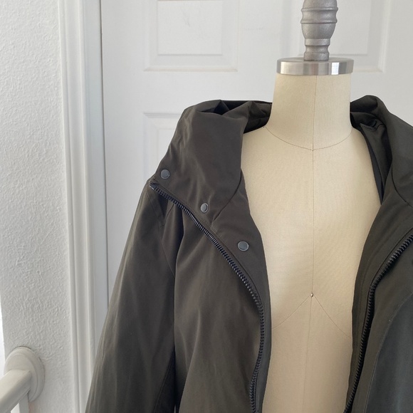 Andrew Marc - Olive Water Resistent Cargo Trench Jacket - Picture 8 of 8